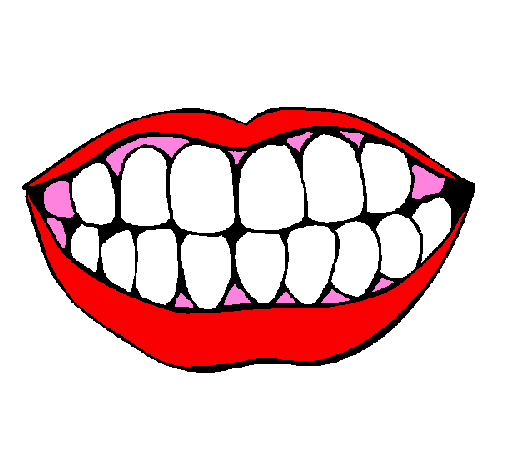 Coloring page Mouth and teeth painted byMenachem altman1