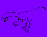 Coloring page Velociraptor II painted byDavi G R