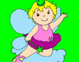 Coloring page Fairy painted bygiovanni correa torres