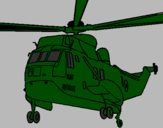 Coloring page Helicopter to the rescue painted byDavi G R