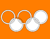 Coloring page Olympic rings painted byamanda