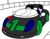 Coloring page Race car painted bylucas