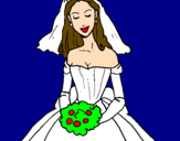 Coloring page Bride painted byKutie