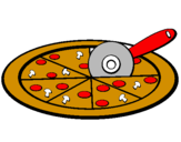 Coloring page Pizza painted byjose