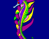 Coloring page Oriental sea horse painted by;;;;;;0oub