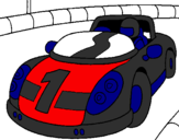 Coloring page Race car painted bylucas