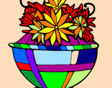 Coloring page Basket of flowers 11 painted bycalissa.