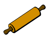 Coloring page Rolling pin painted bynatalie