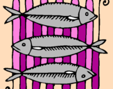 Coloring page Fish painted byjulia