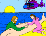 Coloring page Whale rescue painted bysalvando