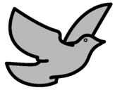 Coloring page Dove of peace painted bykiesha