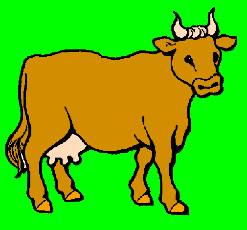 Coloring page Cow painted bylorenzo