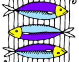Coloring page Fish painted byfish