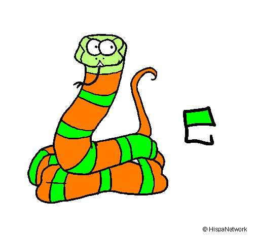 Coloring page Snake painted bydenny              