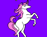 Coloring page Unicorn painted bygrace