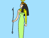 Coloring page Hathor painted bygrace