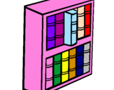 Coloring page Bookstore painted bytere