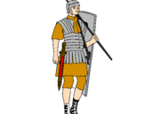 Coloring page Roman soldier painted byRYAN