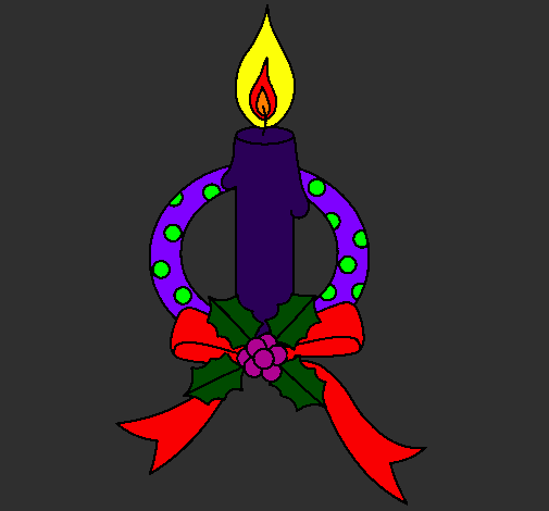 Christmas candle III