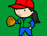 Coloring page Baseball player painted byali