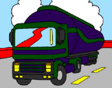 Coloring page Tanker painted byGeoff