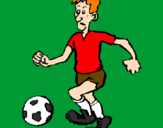 Coloring page Football player painted byfacu