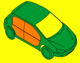 Coloring page Car seen from above painted bypFFFDouu h 