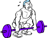 Coloring page Weight-lifting painted bypFFFDouu h 