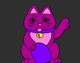 Coloring page Lucky Cat painted byChi Chi
