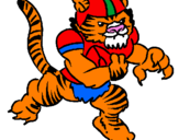 Coloring page Tiger player painted byfacu
