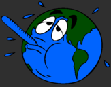 Coloring page Global warming painted byvale