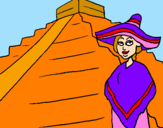 Coloring page Mexico painted bysara