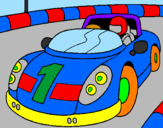 Coloring page Race car painted byDiego cockiex
