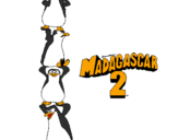 Coloring page Madagascar 2 Penguins painted bynicholas