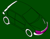 Coloring page Car seen from above painted bysaul