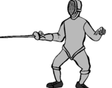 Coloring page Fencing defense painted byfacu