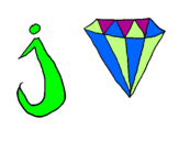 Coloring page Jewel painted byJonas