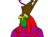 Coloring page Horus painted byrobbie
