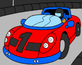 Coloring page Race car painted byluiz