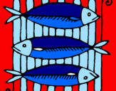 Coloring page Fish painted byarthur