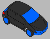 Coloring page Car seen from above painted byluiz
