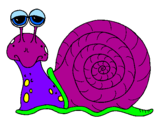Coloring page Snail painted byKarmen
