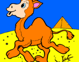 Coloring page Camel painted byedwin