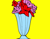 Coloring page Vase of flowers painted bypaola