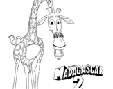 Coloring page Madagascar 2 Melman painted byrichelle