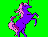 Coloring page Unicorn painted byluisi