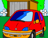 Coloring page Car in the country painted byfun car