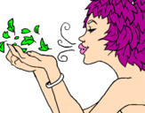 Coloring page Anemoi painted byludovica