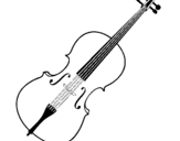 Coloring page Violin painted bypuff