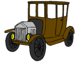 Coloring page Antique car painted bygrady